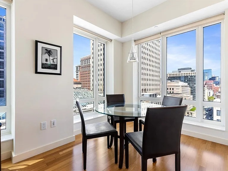 Furnished front-facing corner unit in Boston MA